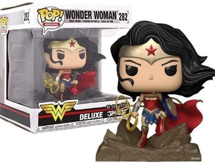 Imagem de Boneco Wonder Woman 282 Pop Funko Deluxe Dc