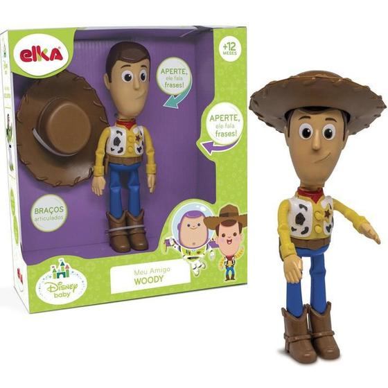 Imagem de Boneco Woody Toy Story Com Som Fala Frases - Elka