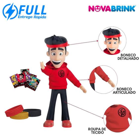 Imagem de Boneco Youtuber Enaldinho Com Pulseira Do Poder - Rosita