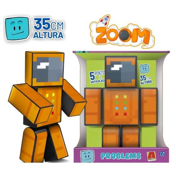 Imagem de Boneco ZoomTurma Problems -Grande 35cm-Minecraft-Algazarra