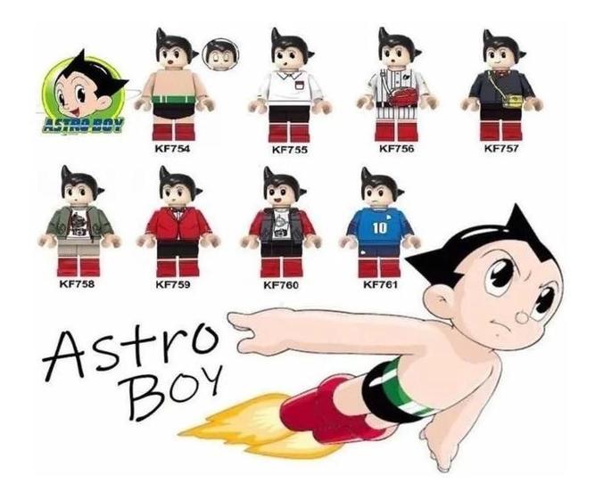 Imagem de Bonecos Blocos De Montar Coleção Astroboy Mangá Japão