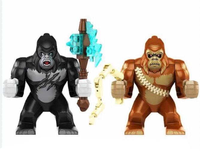 Imagem de Bonecos Blocos De Montar Kit King Kong Scar King