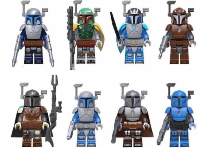 Imagem de Bonecos Boba Fett The Mandalorian Blocos De Montar Star Wars