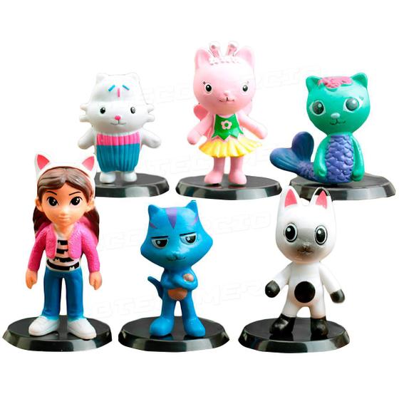 Imagem de Bonecos Casa Magica da Gabby Kit 6 Conjunto Action Figure