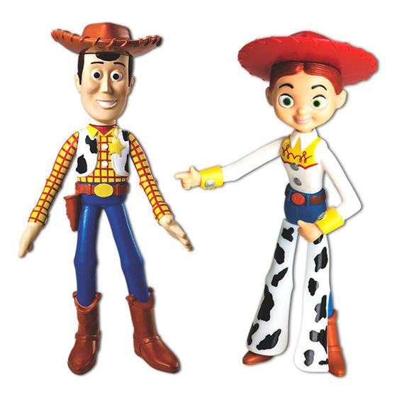 Imagem de Bonecos Coleção Toy Story Woody E Jessie Vinil 17cm Original