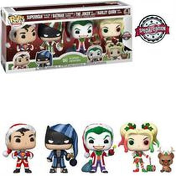 Imagem de Bonecos Colecionáveis Heróis DC Holiday - Conjunto de 4 Figuras 58577