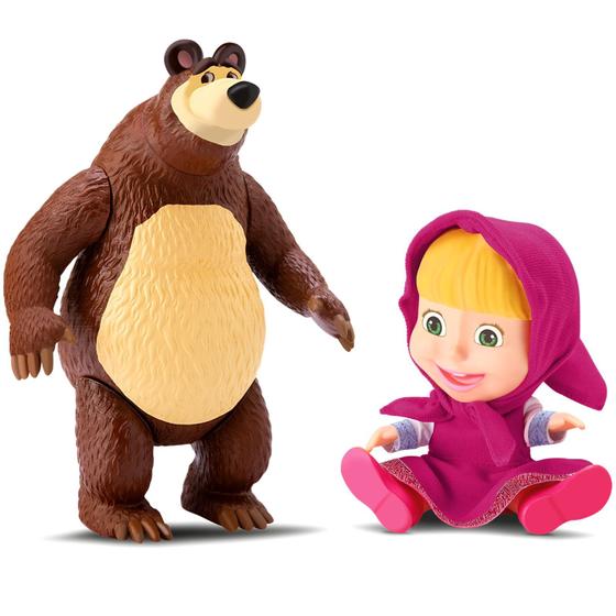 Imagem de Bonecos De Vinil Desenho Masha E O Urso - Divertoys