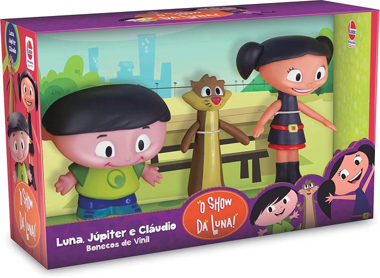 Bonecos de Vinil Luna, Júpter e Cláudio Show da Luna Lider Brinquedos ...