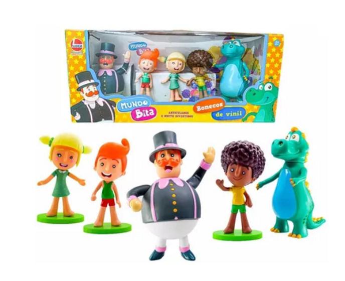 Bonecos De Vinil Mundo Bita Família 5 Personagens 2732-Lider Brinquedos ...