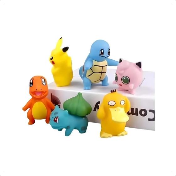 Imagem de Bonecos E Figuras De Ação Pokémon Brinquedo Kit Com 6 Peças