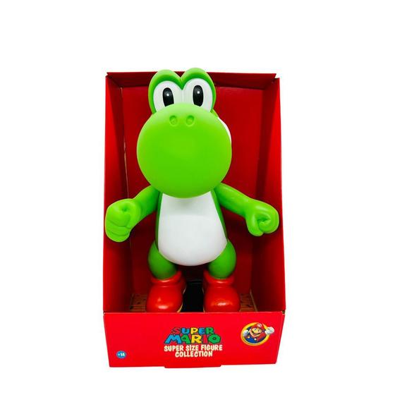 Imagem de Bonecos Grandes 25cm Yoshi Super Mario Na Caixa