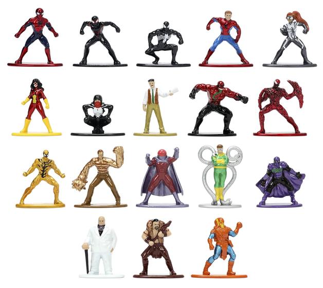 Imagem de Bonecos Jada Toys Marvel Spider-Man - 18 Unidades - Série 8