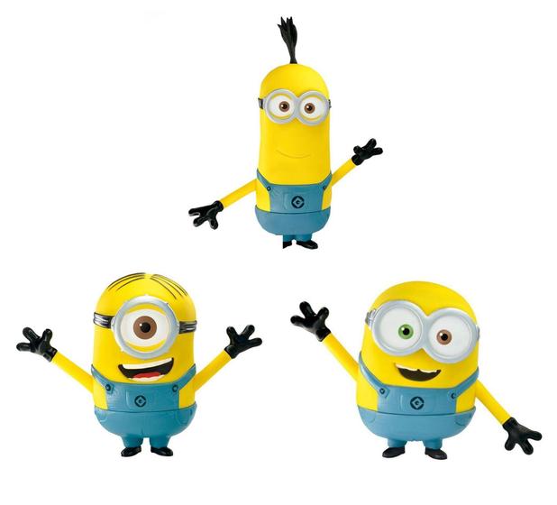 Imagem de Bonecos Minions Kevin Bob Stuart Kit 3 Meu Malvado Favorito - LÍDER