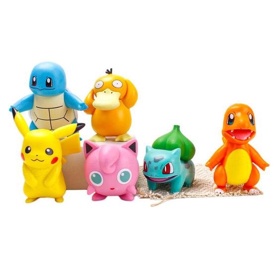 Imagem de Bonecos Pokemon Kit 6 Conjunto Action Figure Pronta Entrega