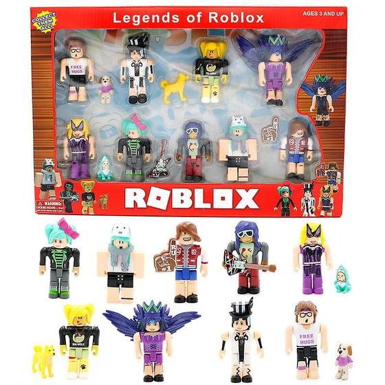 Imagem de Bonecos Roblox de Blocos para Construção - Mundo Virtual Aleatório
