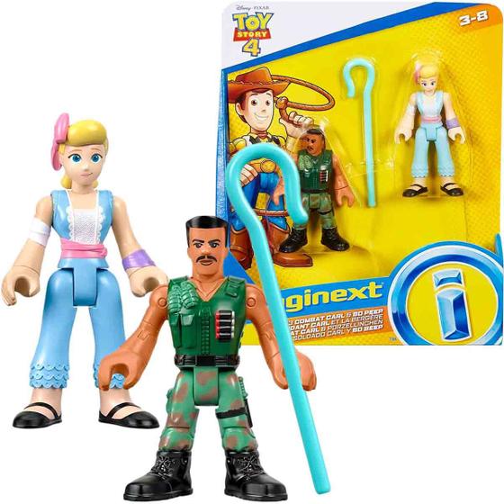 Imagem de Bonecos Toy Story Imaginext Betty Bo Peep e Combate Carl com Acessório Mattel Disney