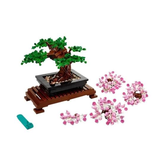 Imagem de Bonsai de Blocos de Construção - Modelo de Árvore para Decoração de Casa