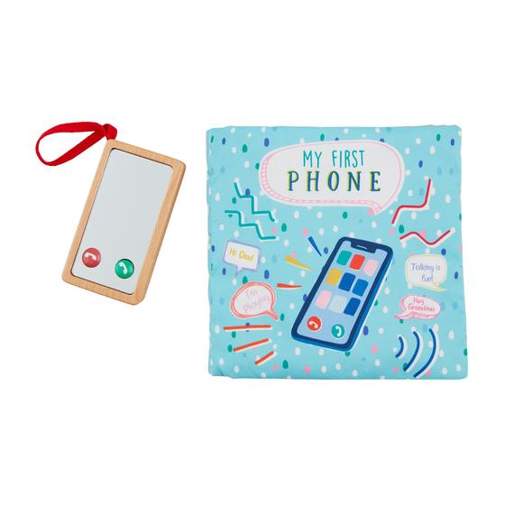 Imagem de Book Mud Pie Kids Minha primeira lista telefônica com Wooden Play Phone