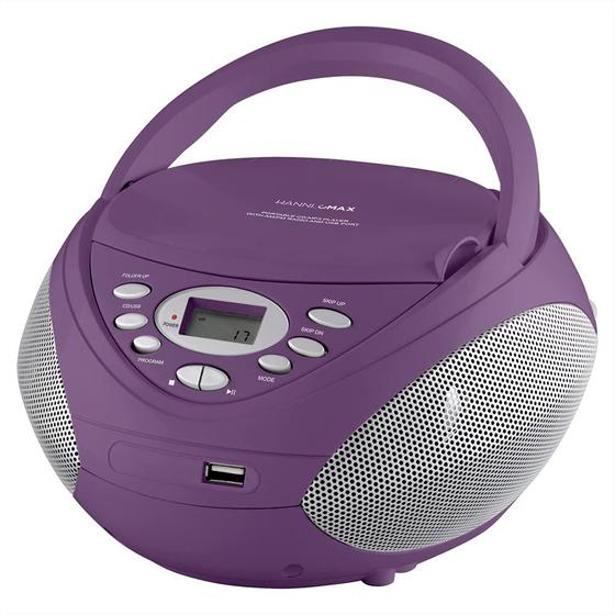 Imagem de Boombox portátil de CD/MP3 HANNLOMAX HX-326CD com rádio AM/FM