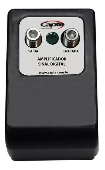 Booster Amplificador de Antena Uhf Digital 20dB Capte Bivolt Menor preço em Booster Amplificador de Antena Uhf Digital 20dB Capte Bivolt