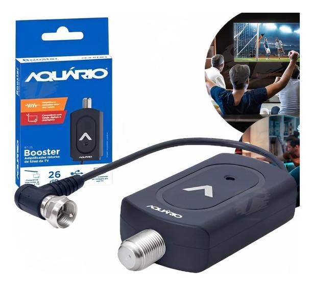 Imagem de Booster Amplificador De Sinal Antena Tv Digital Externa Uhf