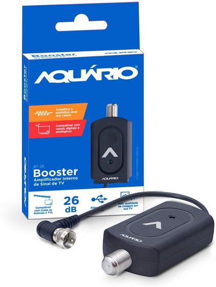 Booster Amplificador Interno De Sinal De Tv Vhf/uhf/fm/hdtv Menor preço em Booster Amplificador Interno De Sinal De Tv Vhf/uhf/fm/hdtv