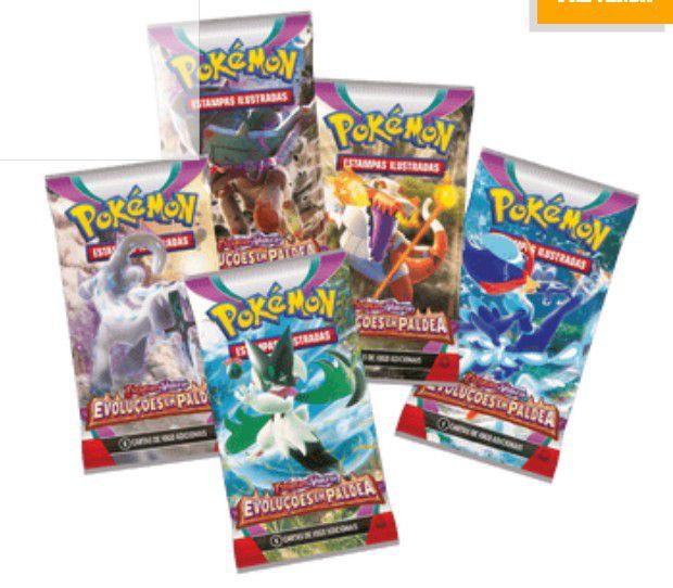 Imagem de Booster Avulso Pokemon Escarlate E Violeta Evolução Em Paldea