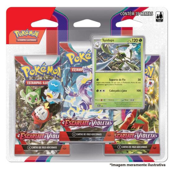 Imagem de Booster Pokémon Escarlate e Violeta - Carta especial Spidops