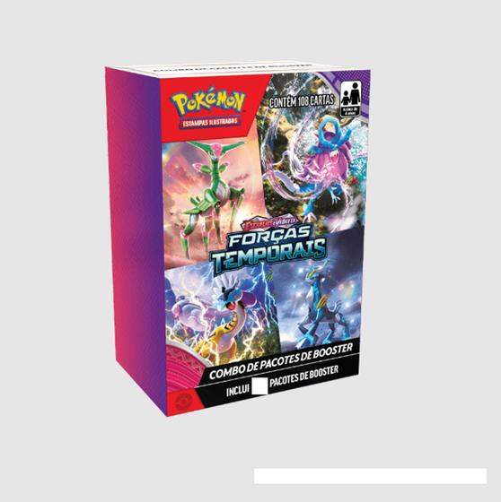 Imagem de Booster Pokémon Escarlate E Violeta Forças Temporais Copag