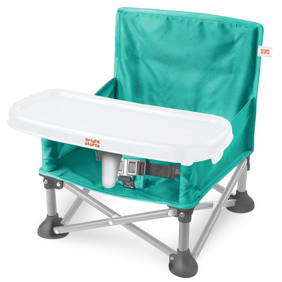 Imagem de Booster Portátil Bright Starts Pop 'N Sit Teal (6 a 36 Meses)