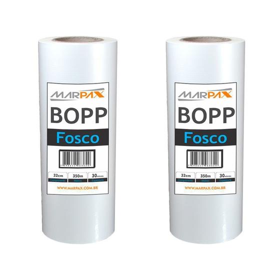 Imagem de BOPP Fosco para laminação Bobina A3 32cmx350m Marpax 2un