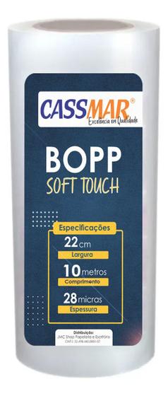 Imagem de Bopp Para Laminação Soft Touch Aveludado 22cmx10m Cassmar 01un