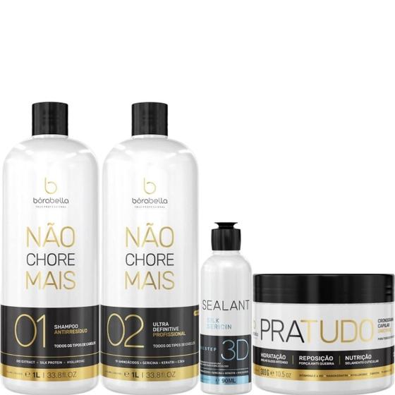Imagem de Borabella Kit Não Chore 1L + Selagem 90ml + Pratudo 300g