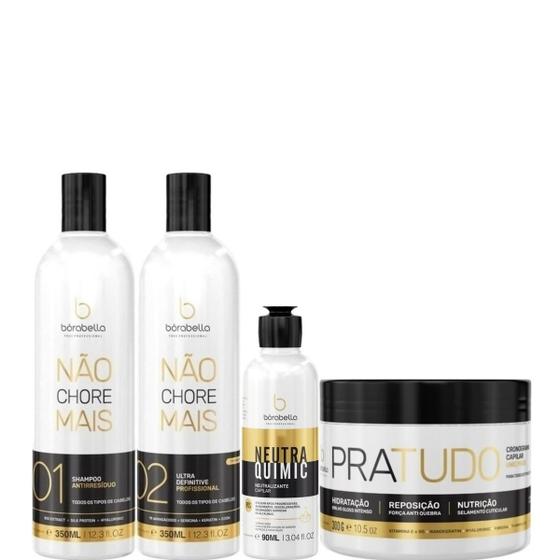 Imagem de Borabella Kit Não Chore 350ml + NeutraQuimic 90ml + Pratudo 300g