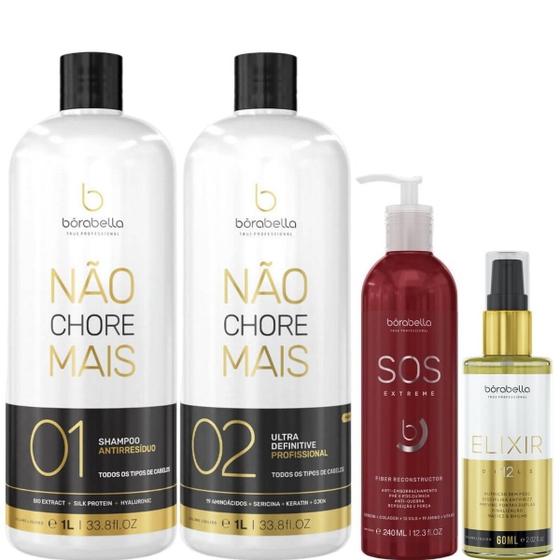 Imagem de Borabella Kit Não Chore Mais 2x1L + SOS 240ml + Elixir 60ml