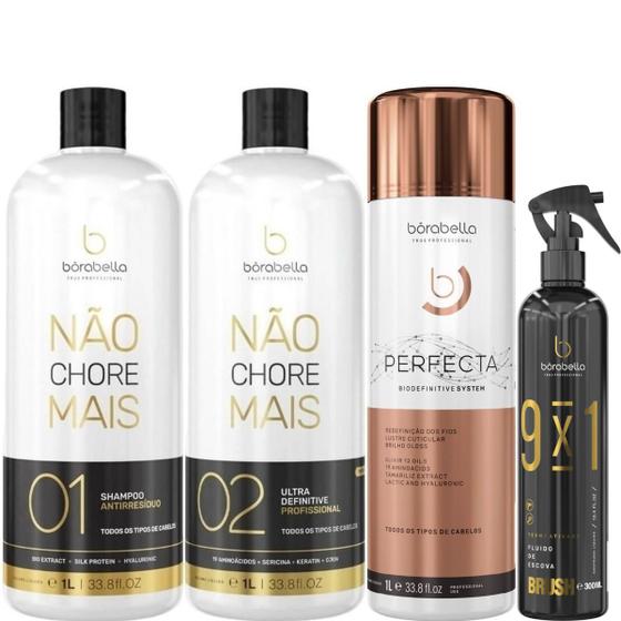 Imagem de Borabella Kit Não Chore Mais + Perfecta 3x1L + Fluido 300ml