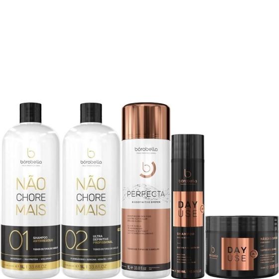 Imagem de Borabella Kit Não Chore Mais + Perfecta 3x1L + Kit Day Use 300g