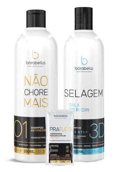 Imagem de Borabella Kit Selagem 3d Gloss Semi Definitiva e Shampoo