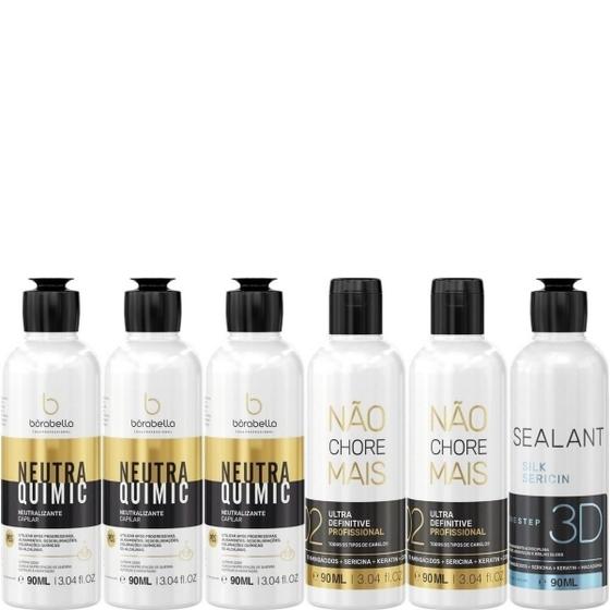 Imagem de Borabella NeutraQuimic 3x90ml + Não Chore 2x60ml + Selagem 90ml
