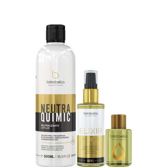 Imagem de Borabella NeutraQuimic 500ml + Elixir 60ml + Óleo Argan 7ml