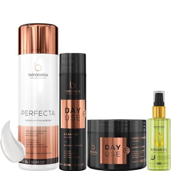 Imagem de Borabella Perfecta 1L + Kit Day Use 2x300g + Óleo Argan 60ml