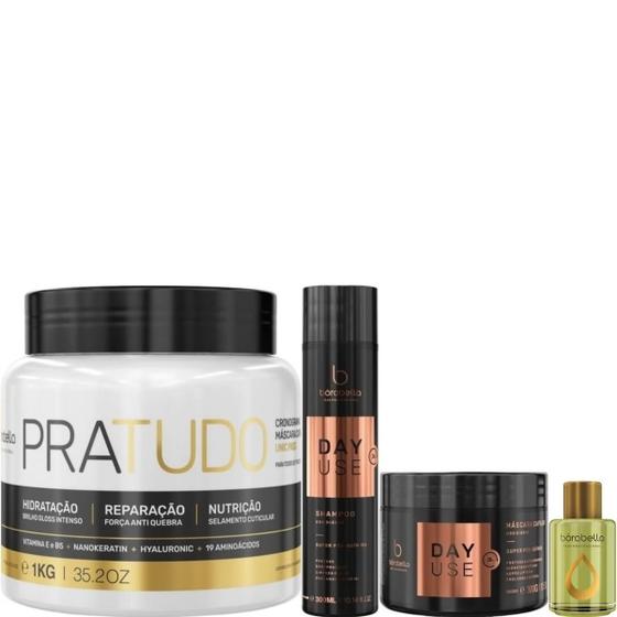 Imagem de Borabella Pratudo 1kg + Kit Day Use 2x300g + Óleo Argan 7ml