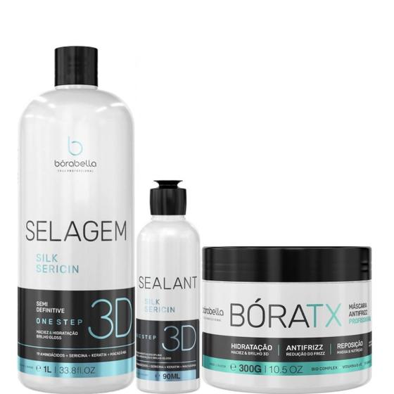 Imagem de Borabella Selagem 3D 1L + 90ml + Bóratx Realinhamento 300g