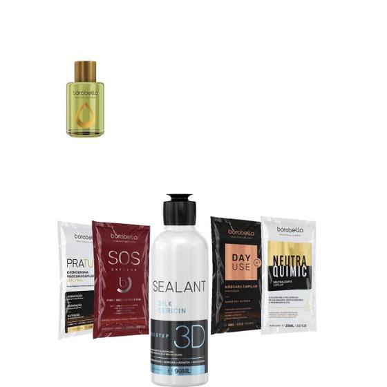Imagem de Borabella Selagem 3D 90ml + Óleo Argan 7ml + Sachês