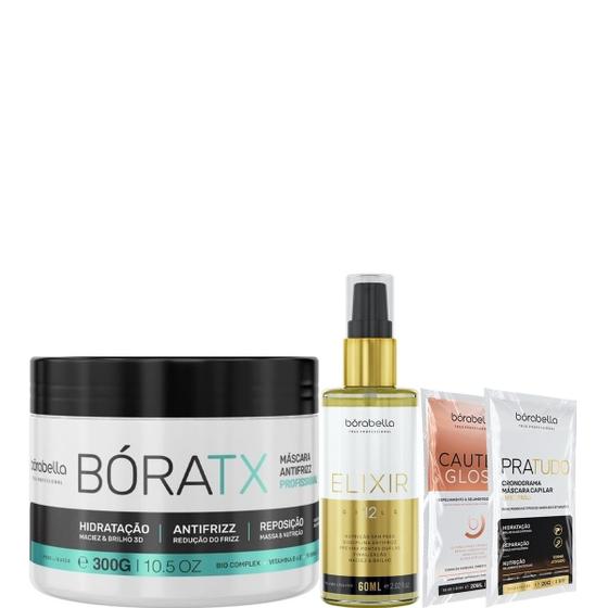 Imagem de Bóratx Borabella 300g + Elixir 12 Óleos Reparador 60ml