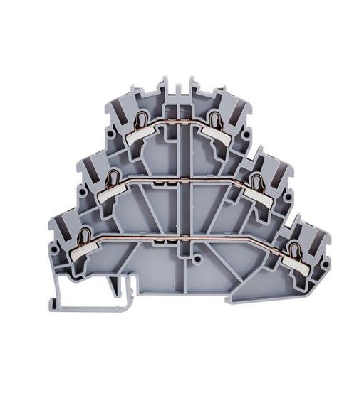 Imagem de Borne Triplo BTWI Push In Com Mola 24A 2,5mm² Weg