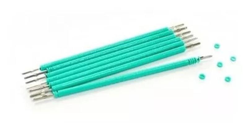 Imagem de Borracha Aparelho Ortodôntico Estético Com 100 Uni. 1 Cor 01 Palitinho