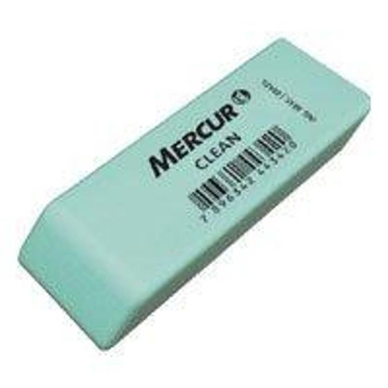 Imagem de Borracha Colorida Clean Verde Cx.C/24 Mercur