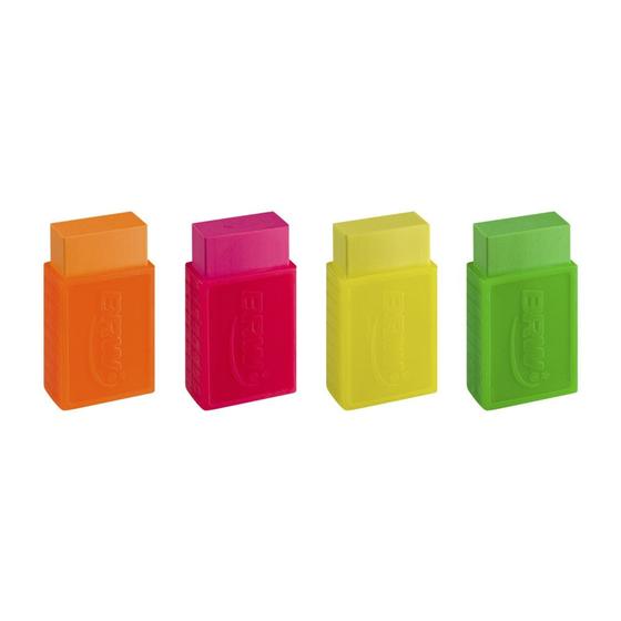 Imagem de Borracha Colorida co capinha  / kit com 6