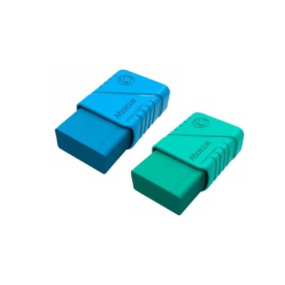 Imagem de Borracha Colorida Mercur TR Color Kit 2 Unidades